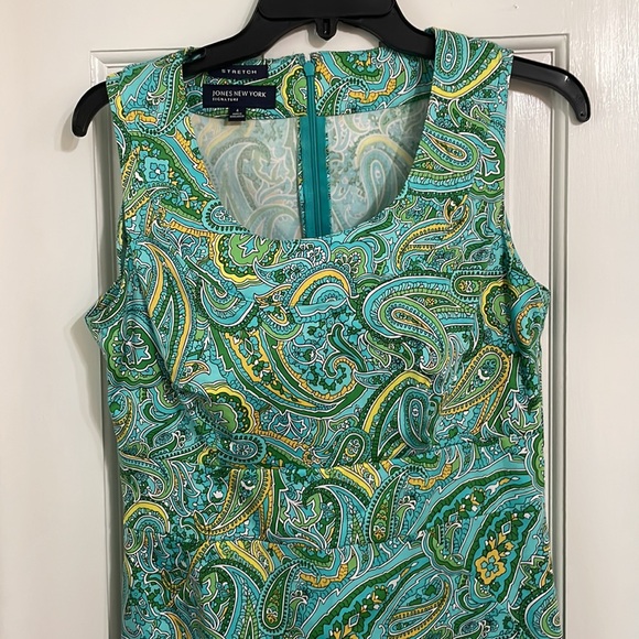 Jones of New York - size 4 - paisley dress - Picture 3 of 12